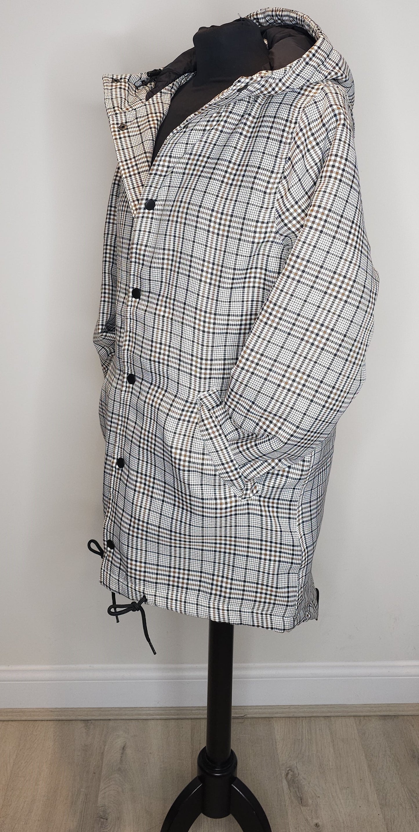 Unisex Padded Tweed Coat