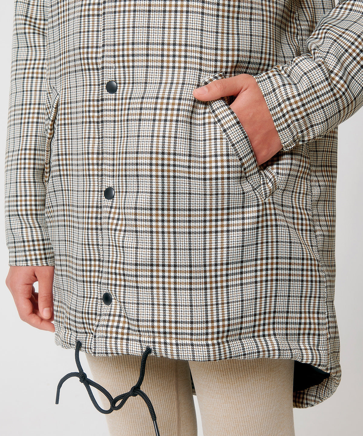Unisex Padded Tweed Coat